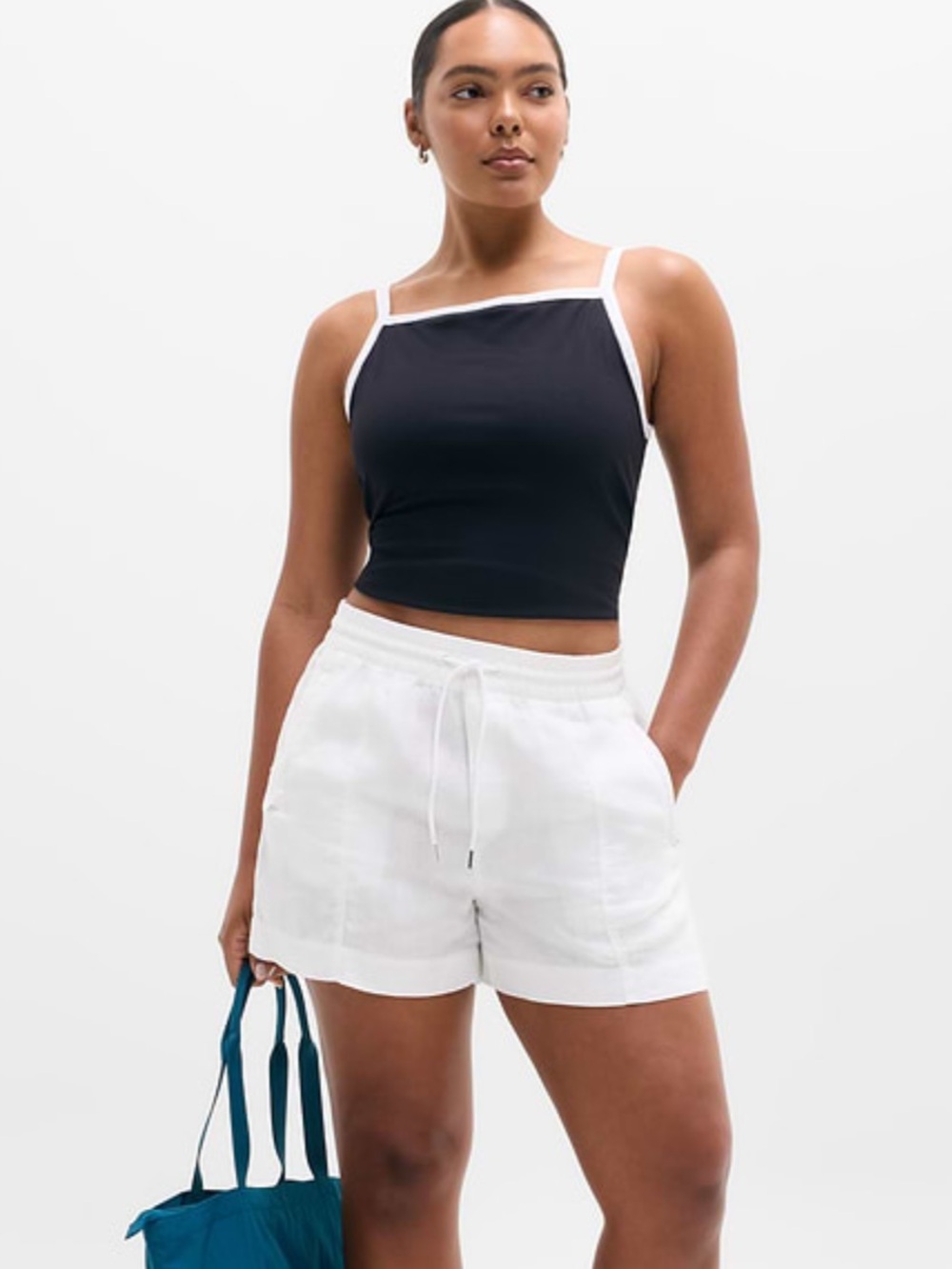 Athleta Retreat Linen Midrise 4” Short